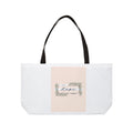 Weekender Tote Bag — 'Hope' Floral Frame Canvas Beach & Travel Bag