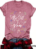 Love in Faith Round Neck Hooded Short Sleeve