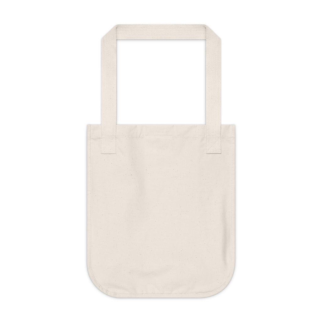 Tote Bag — "Lord Walk Me Through" Sunset Flame Organic Canvas Tote