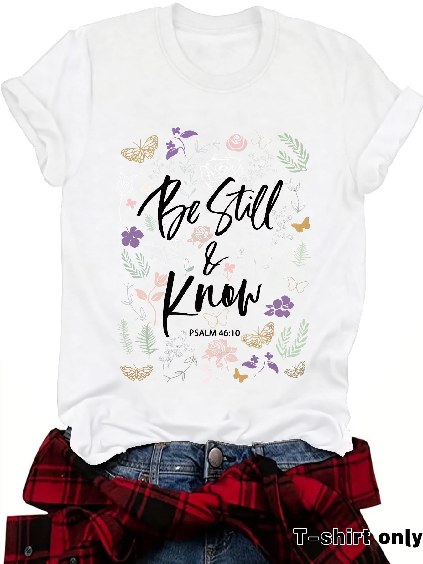 Love in Faith Round Neck Hooded Short Sleeve