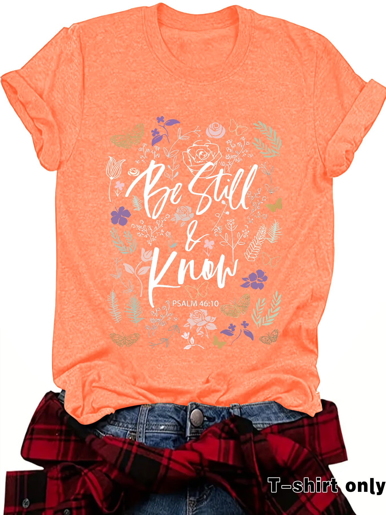 Love in Faith Round Neck Hooded Short Sleeve
