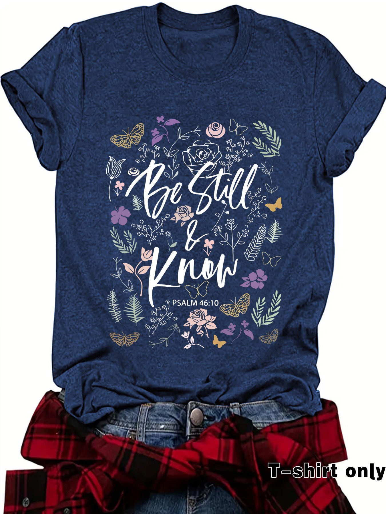 Love in Faith Round Neck Hooded Short Sleeve