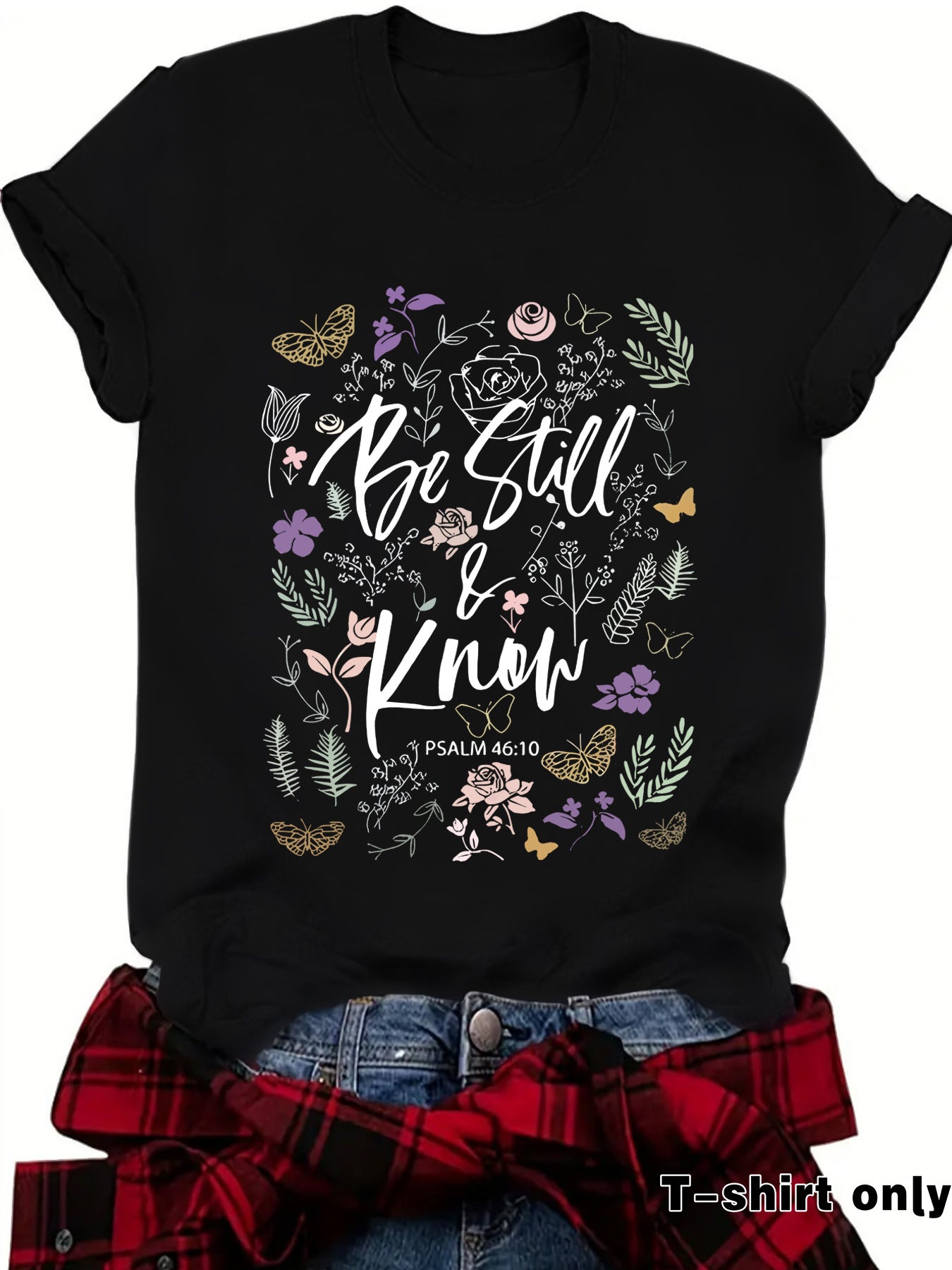 Love in Faith Round Neck Hooded Short Sleeve