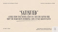 Satisfied: A Bible Study For Men & Women